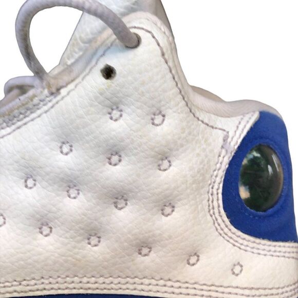 Rare 2017 air jordan 13 retro white hyper royal black size 7.5 - Picture 7 of 14